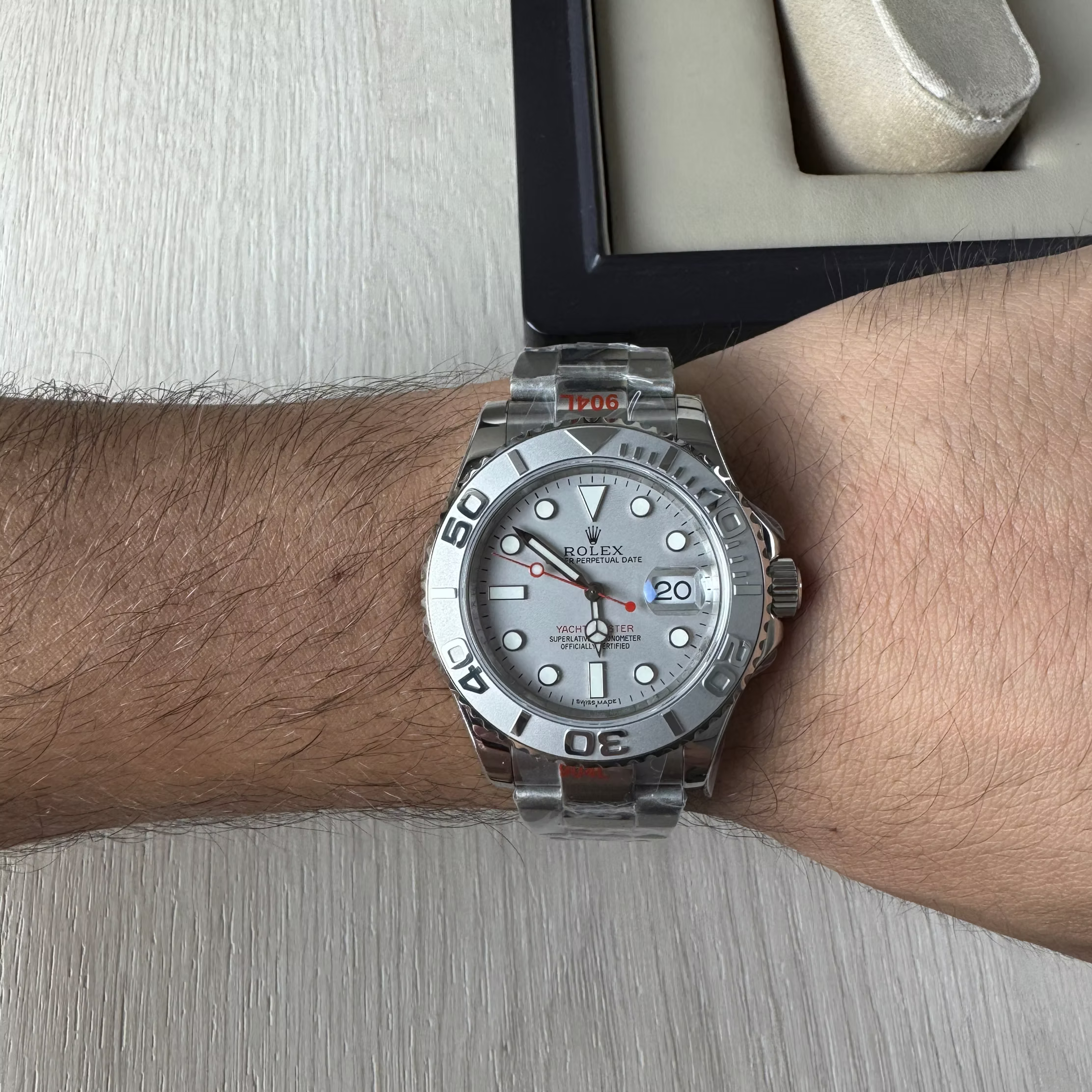 ROLEX YACHT MASTER CINZA 40MM