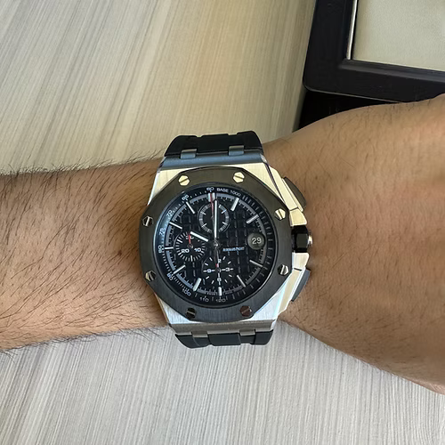 AUDEMARS PIGUET ROYAL OAK OFFSHORE PRATA PRETO 43MM