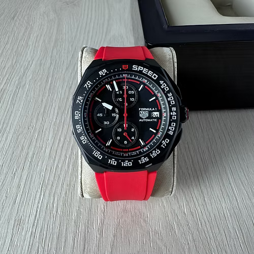 TAG HEUER F1 FORMULA 1 ORACLE RED BULL PRETO VERMELHO 43MM