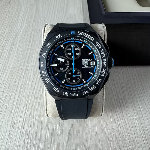 TAG HEUER F1 FORMULA 1 ORACLE RED BULL PRETO AZUL 43MM