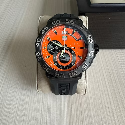 TAG HEUER F1 FORMULA 1 PRETO LARANJA KIMI 43MM