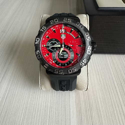 TAG HEUER F1 FORMULA 1 PRETO VERMELHO KIMI 43MM