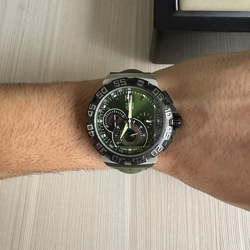 TAG HEUER F1 FORMULA 1 PRATA VERDE 43MM