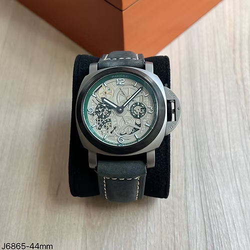 PANERAI LUMINOR LO SCIENZIATO PRATA COURO 44MM