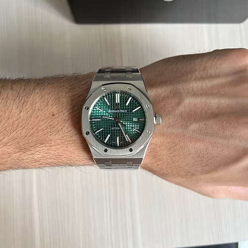 AUDEMARS PIGUET ROYAL OAK PRATA VERDE 41MM
