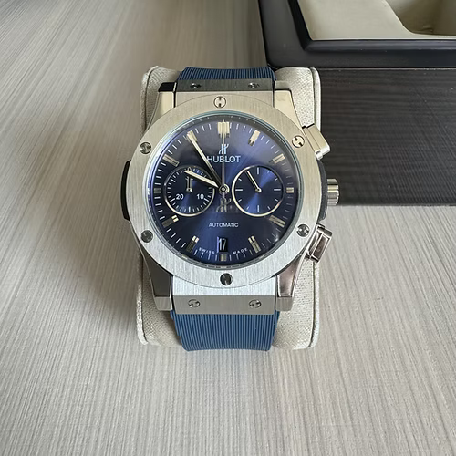 HUBLOT CLASSIC FUSION PRATA AZUL 42MM