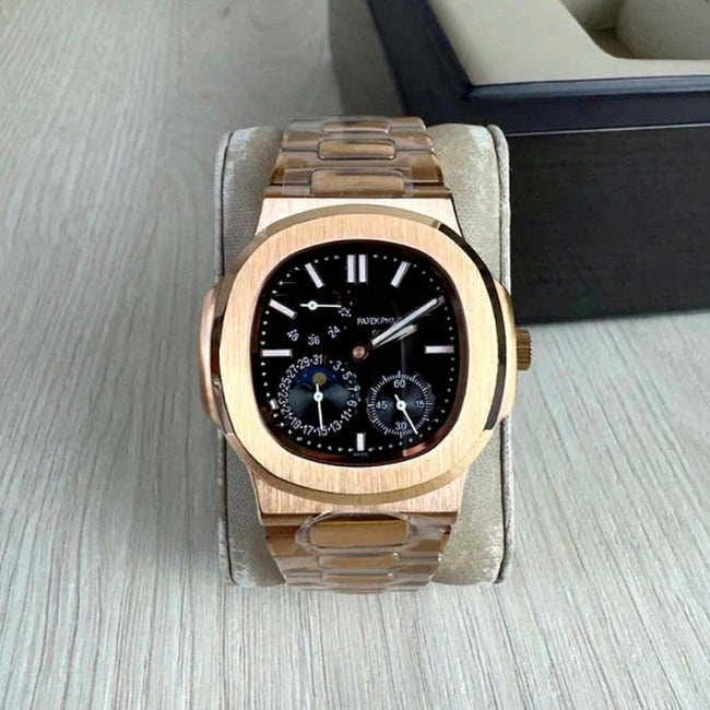 PATEK PHILIPPE NAUTILUS ROSE PRETO 40MM