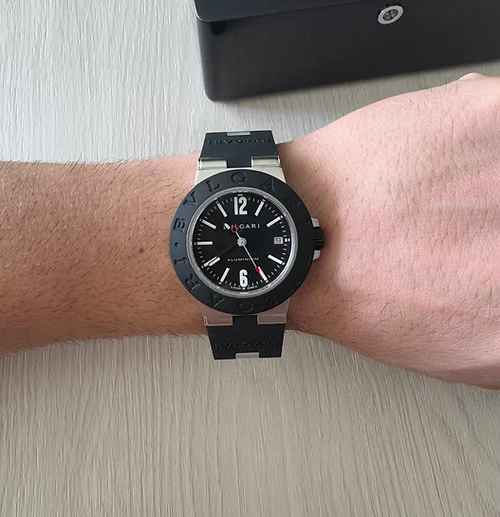 BVLGARI ALUMINIUM PRETO AUTOMÁTICO 40MM