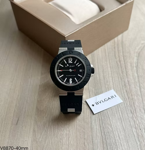 BVLGARI ALUMINIUM PRETO AUTOMÁTICO 40MM