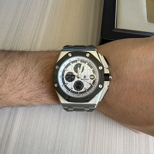 AUDEMARS PIGUET ROYAL OAK OFFSHORE PRATA BRANCO 43MM