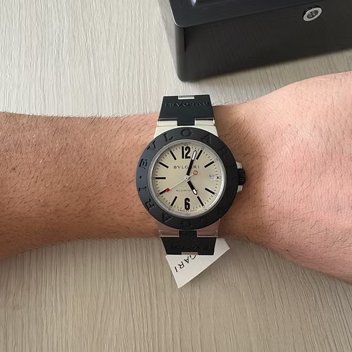 BVLGARI ALUMINIUM BRANCO AUTOMÁTICO 40MM