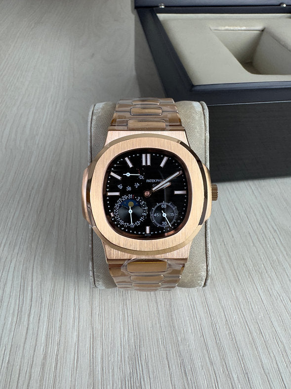 PATEK PHILIPPE NAUTILUS ROSE PRETO 40MM