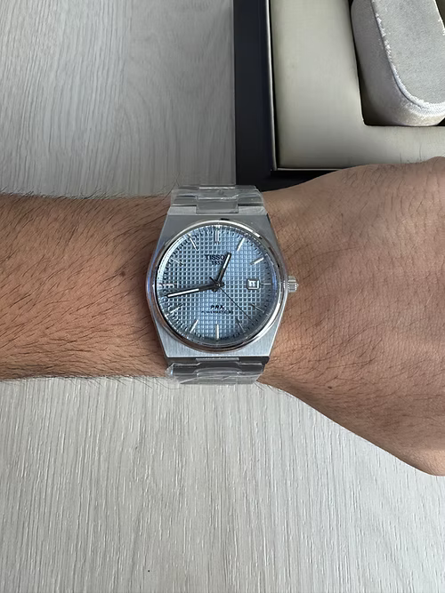 TISSOT PRX PRATA AZUL 40MM