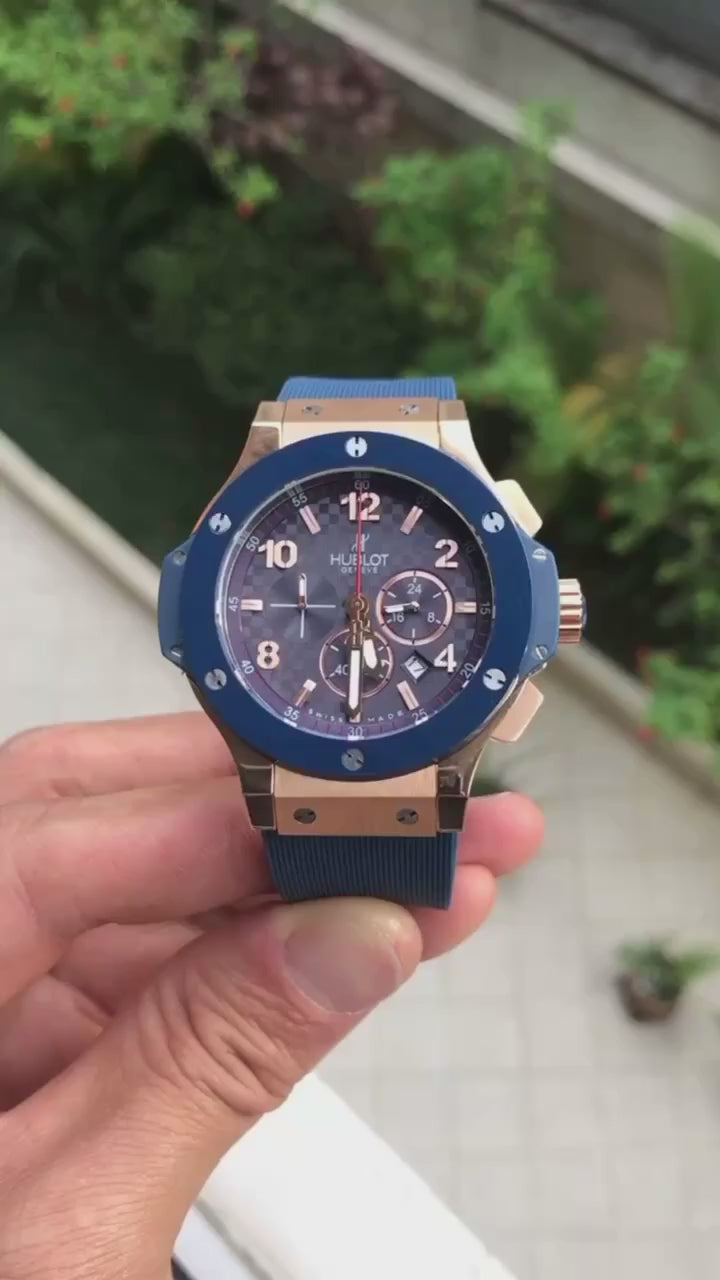HUBLOT BIG BANG ROSE AZUL 44MM