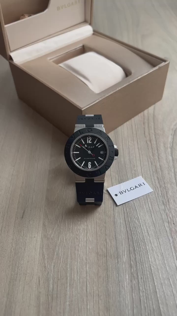 BVLGARI ALUMINIUM PRETO AUTOMÁTICO 40MM