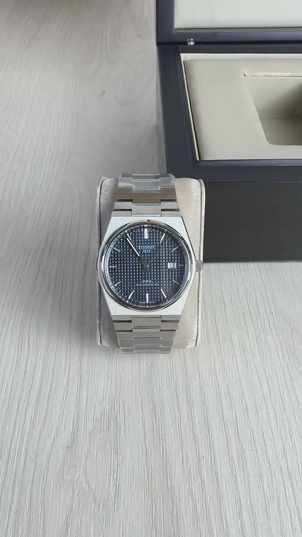 TISSOT PRX PRATA PRETO 40MM