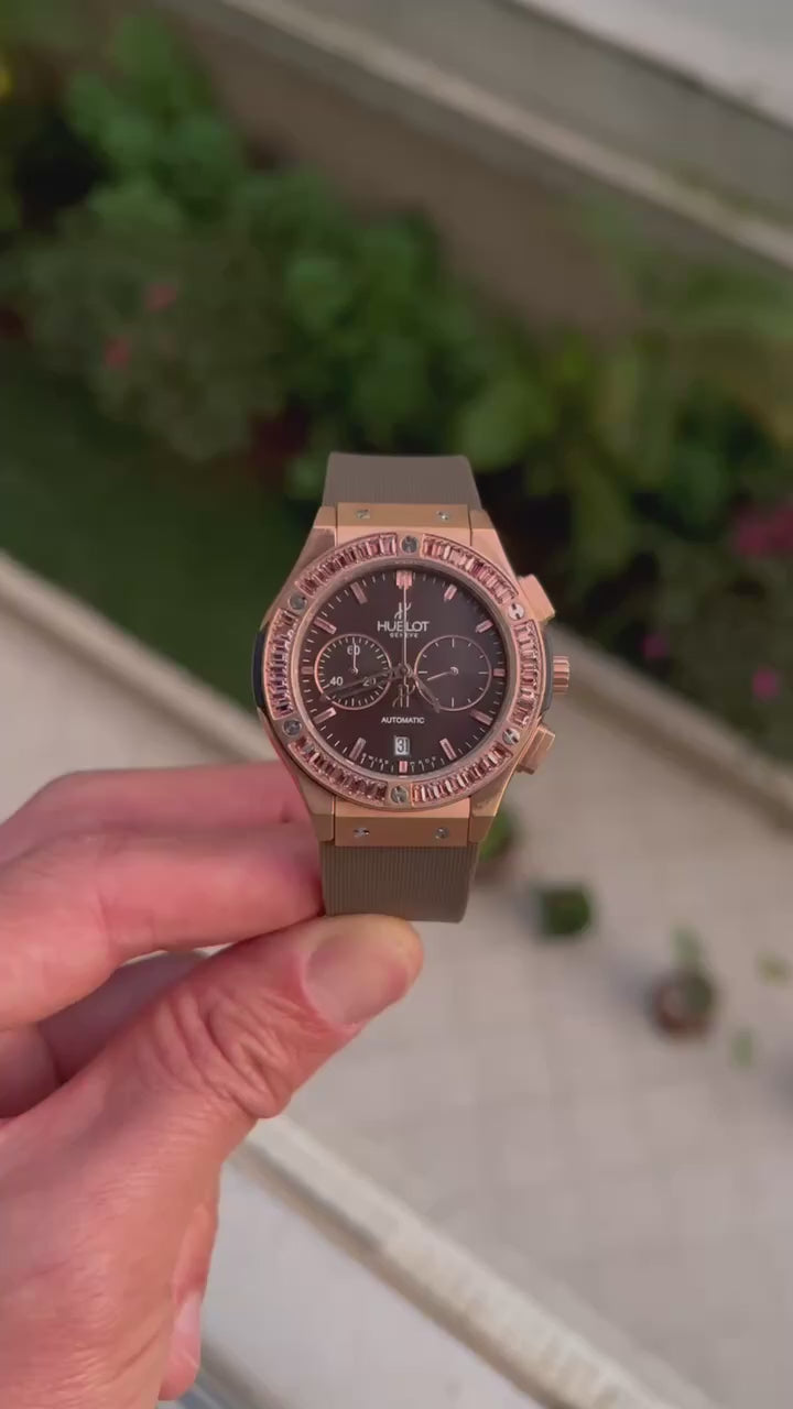 HUBLOT CLASSIC ROSE BRILHANTES 36MM FEMININO