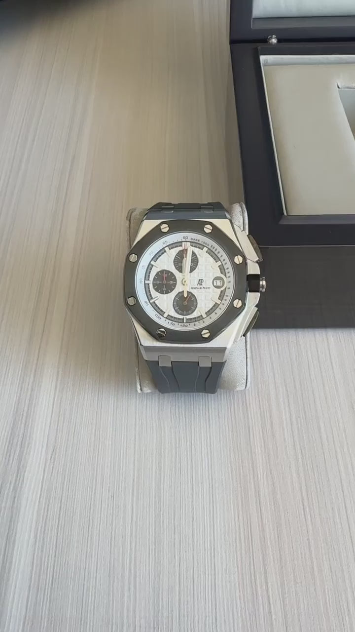 AUDEMARS PIGUET ROYAL OAK OFFSHORE PRATA BRANCO 43MM