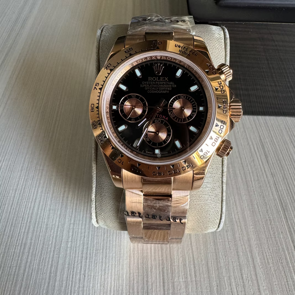 ROLEX DAYTONA ROSE PRETO 40MM