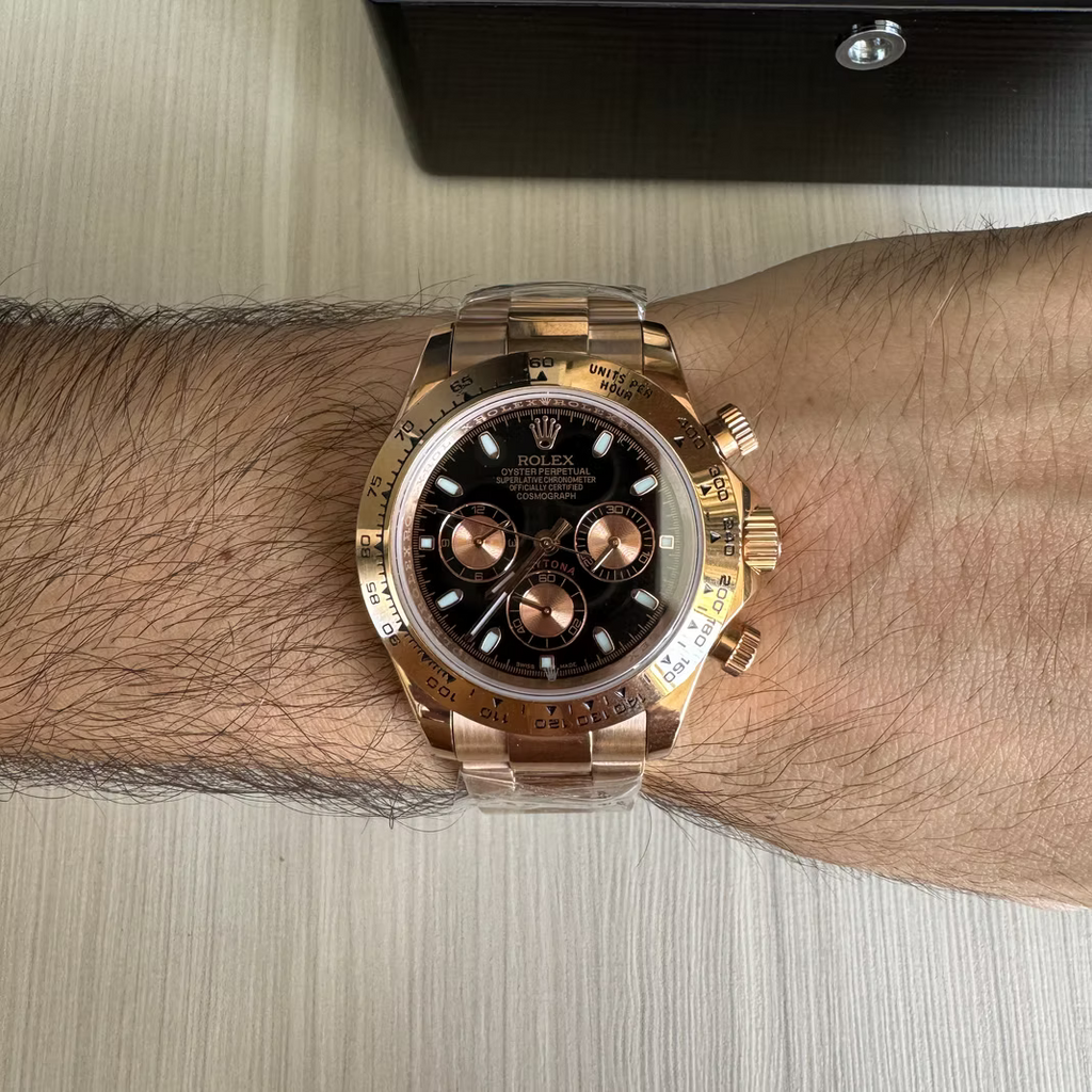 ROLEX DAYTONA PRATA PRETO 40MM